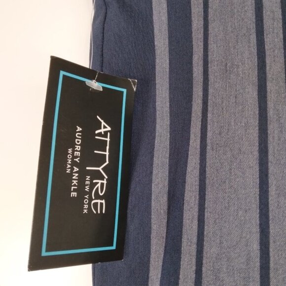 Attyre New York Audrey Pull On Ankle Striped Pants Size 22. NWT - Picture 7 of 8